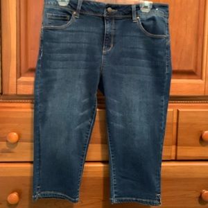 D jeans brand size 10 petite capri jeans